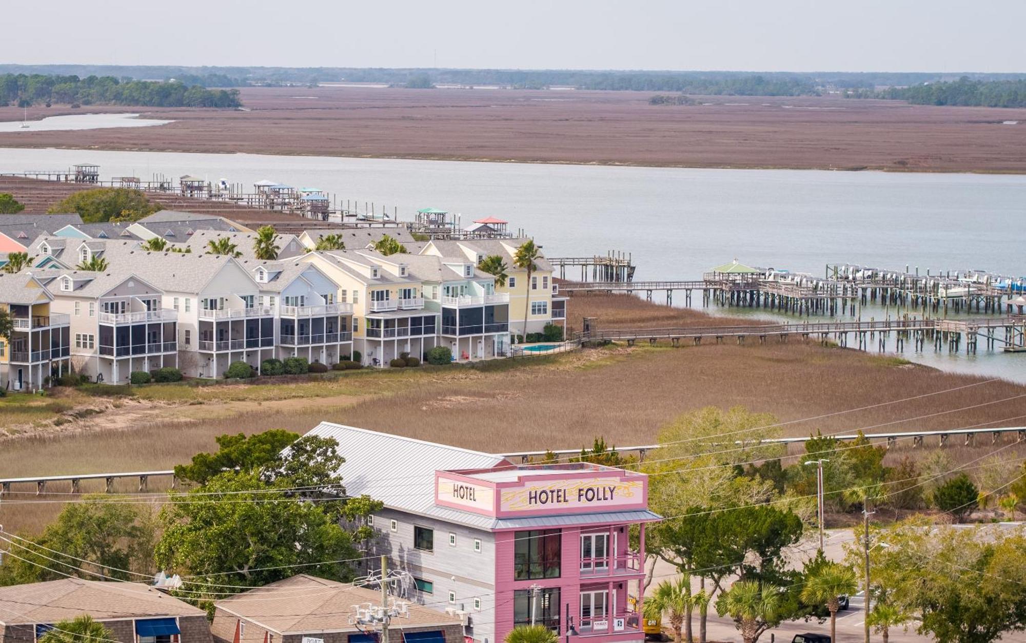 Hotel Folly With Marsh And Sunset Views Фоли Бич Экстерьер фото